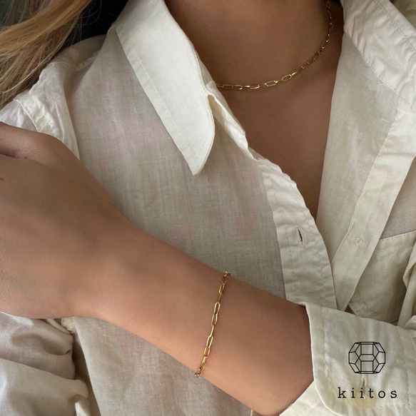 つけっぱなし！OK♪金属アレルギー 対応　316L サージカルステンレス　オーバルチェーン　ネックレス　ステンレス 8枚目の画像