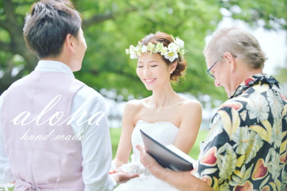 ナチュラルな花かんむり❤︎ヘッドドレス 髪飾り 1枚目の画像