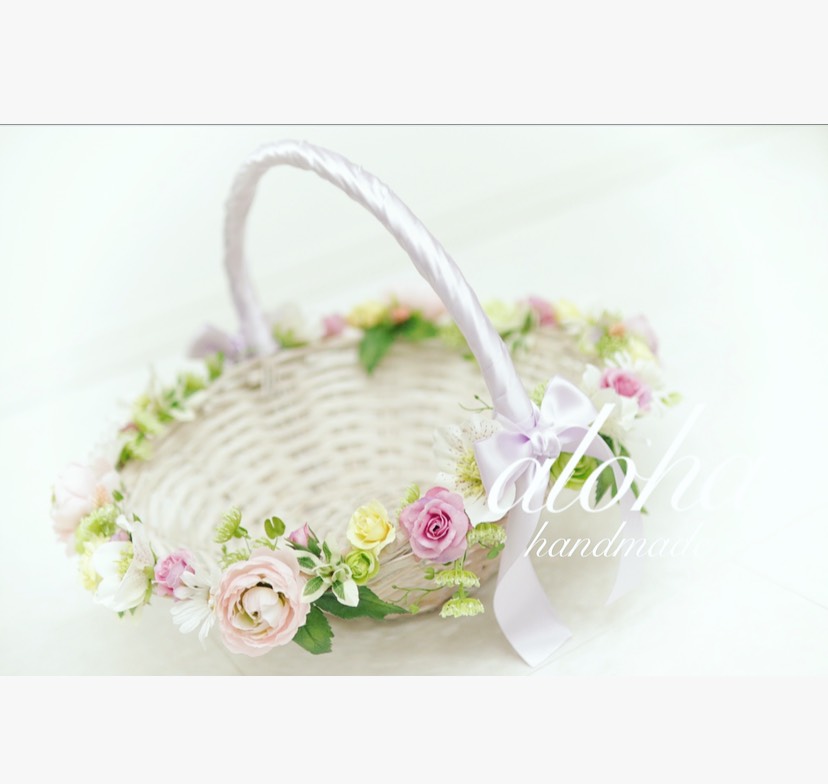 ラプンツェル カゴバック カゴブーケ ウェディングブーケ ブーケ ウェルカムボード