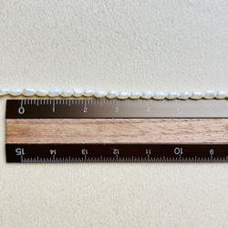 14KGF／4mm 小粒 淡水 ライス バロックパール チョーカー ネックレス 33cm〜38cm 5枚目の画像