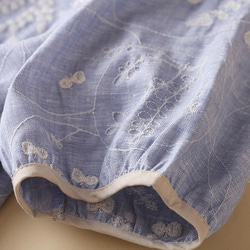 【NEW】★刺繍コットンリネンのドレス /ロングスカート 綿麻 ベージュ 7枚目の画像