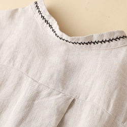 【NEW】★コットンリネンルーズシャツドレス カジュアルのロングスカート 6枚目の画像