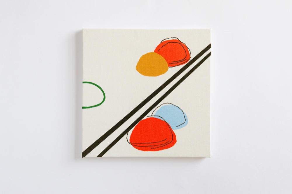 オリジナルファブリックパネル「コウエン − white」