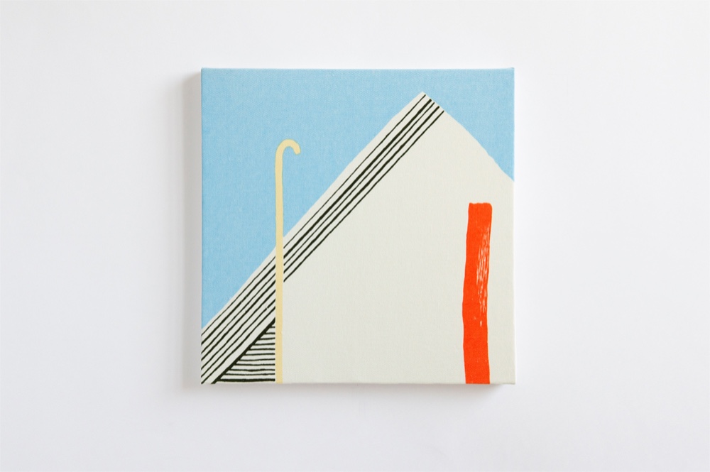 オリジナルファブリックパネル「エントツ − sky blue」