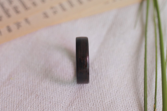 ブラックリング 黒檀 木の指輪(ウッドリング) 5枚目の画像