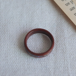 ブービンガ螺鈿 木の指輪(ウッドリング) - 刻印可能 6枚目の画像