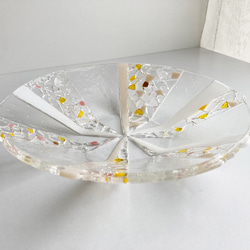 ガラスの大鉢皿（モザイク）1点限り 4枚目の画像