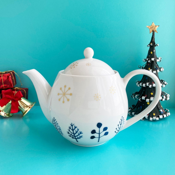 【聖誕限定】茶壺斯堪的納維亞風雪派對（定做） 第1張的照片