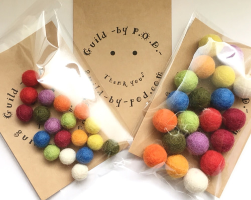 フェルトボール（14ミリ）20個セット その他素材 guildbypod 通販