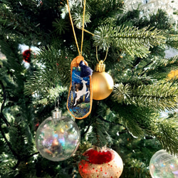 オイスターシェルクリスマスオーナメント Oyster Shell Christmas Ornament 3枚目の画像