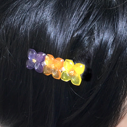 お花のシンプルヘアクリップ35mm 6枚目の画像