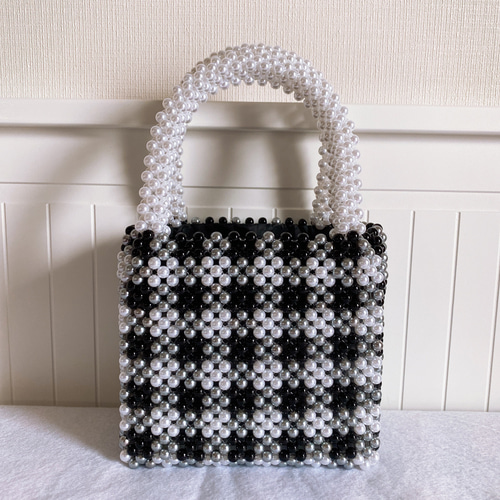 DIYジュエリー作り パールバッグ トートバッグ Amazon.co.jp: XDDDX 手作りパールビーズハンドバッグDIY