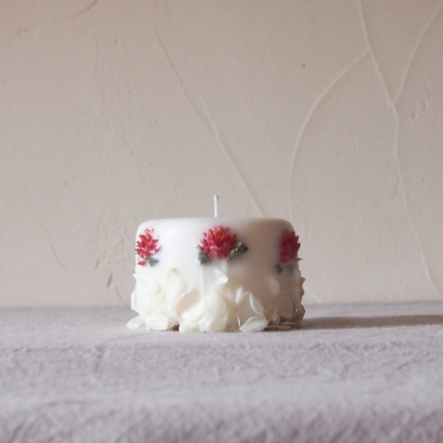 ソイボタニカルキャンドル✶千日紅 キャンドル・キャンドルホルダー  