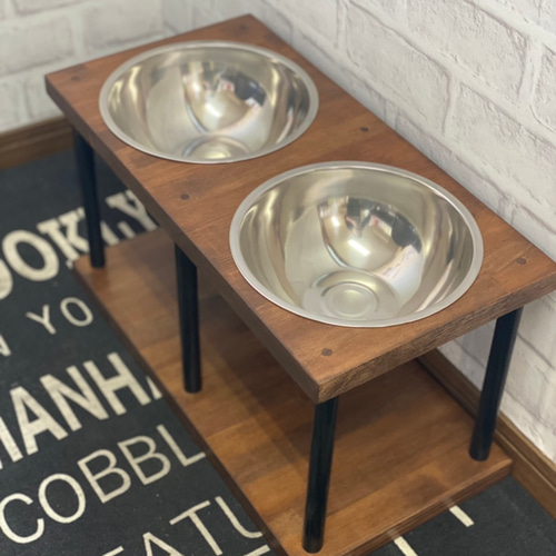 ハンドメイド☆大型犬用フードスタンド☆餌台☆餌入れ おもちゃ