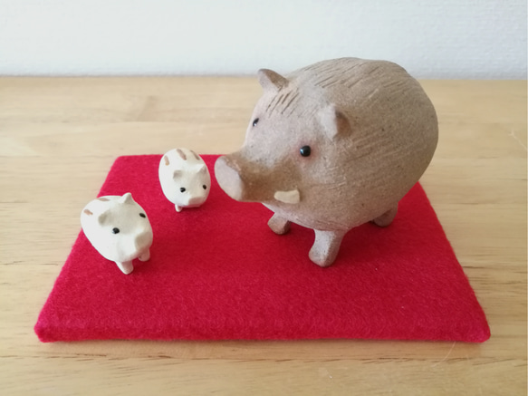 陶の干支飾り(猪) 1枚目の画像