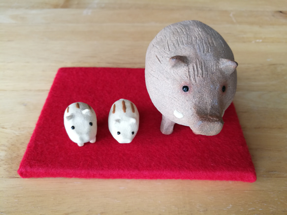 陶の干支飾り(猪) 3枚目の画像