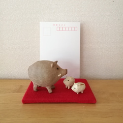 陶の干支飾り(猪) 4枚目の画像