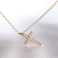 nao様♡14kgf 14kgf/ 小さなクロスのネックレス 十字架 キュービック