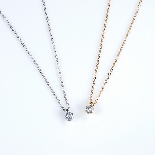 Shashi ネックレス ペンダント キュービックジルコニア ３本 リングネックレス ペンダント シルバー925 キュービック