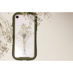 かすみ草のドライフラワー iPhoneケース、スマホケースに。 3枚目の画像