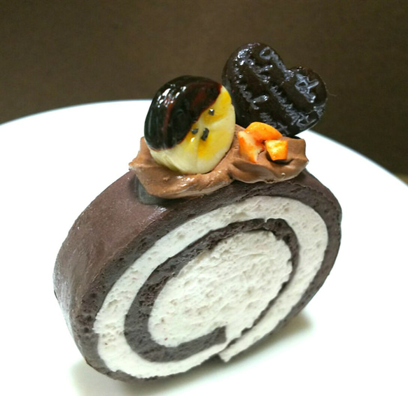 チョコロールケーキのバッグチャーム♪ 2枚目の画像