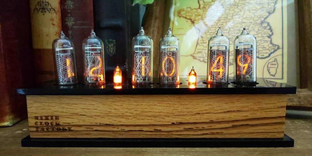 ニキシー管時計(IN-14) 掛け時計・置き時計 Nixie Clock Factory