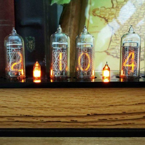 ニキシー管時計(IN-14) 掛け時計・置き時計 Nixie Clock Factory 通販