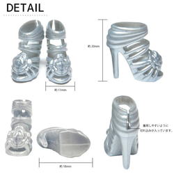 3ペア 人形 ドール用 靴 サンダル シューズ ハンドメイド パーツ 00003-0002 2枚目の画像