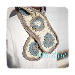 レトロモチーフ編みブランケット 膝掛け その他インテリア雑貨