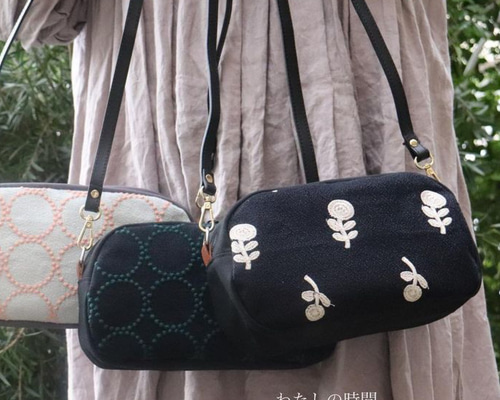 ハンドメイド　ふっくらショルダーバッグ　ミナペルホネン　yula タルト ミナペルホネン ショルダーバッグ ボヌール ショルダーバッグ