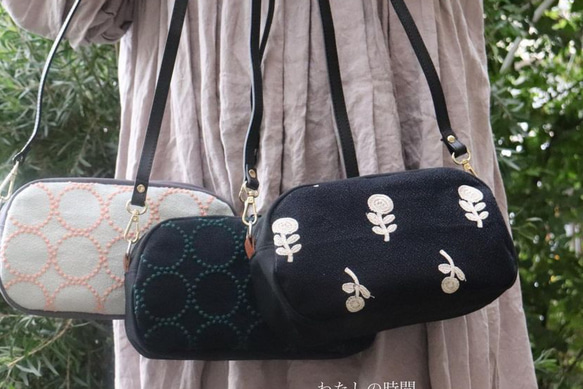 ミナペルホネン　ショルダーバッグ　ポシェット　ボヌール　ミックス ミナペルホネン bonheur ショルダーバッグ ミナペルホネン