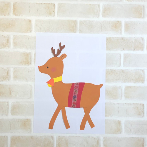冬 壁面 クリスマス サンタ トナカイ 保育・幼稚園 学童 掲示板