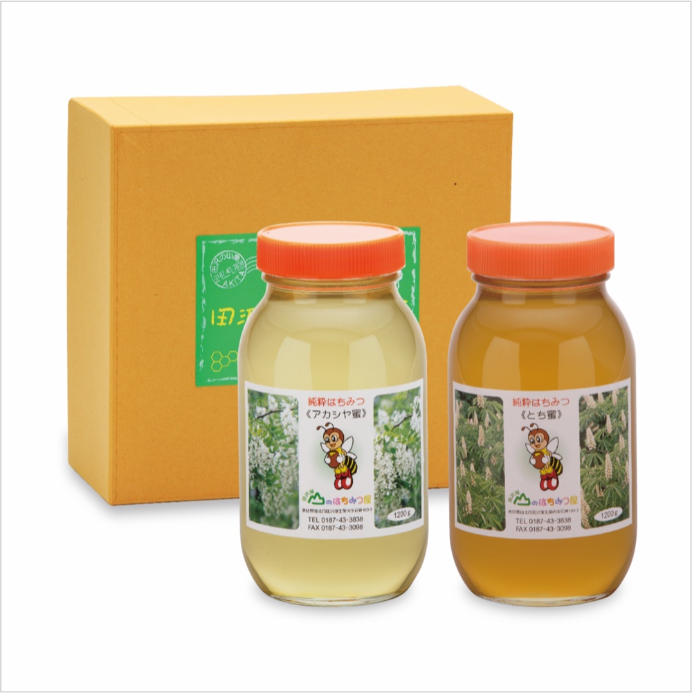 【内祝い お誕生日 ギフト 贈り物 お中元 お歳暮 プレゼント】[1753]国産はちみつトチ・アカシヤセット 中