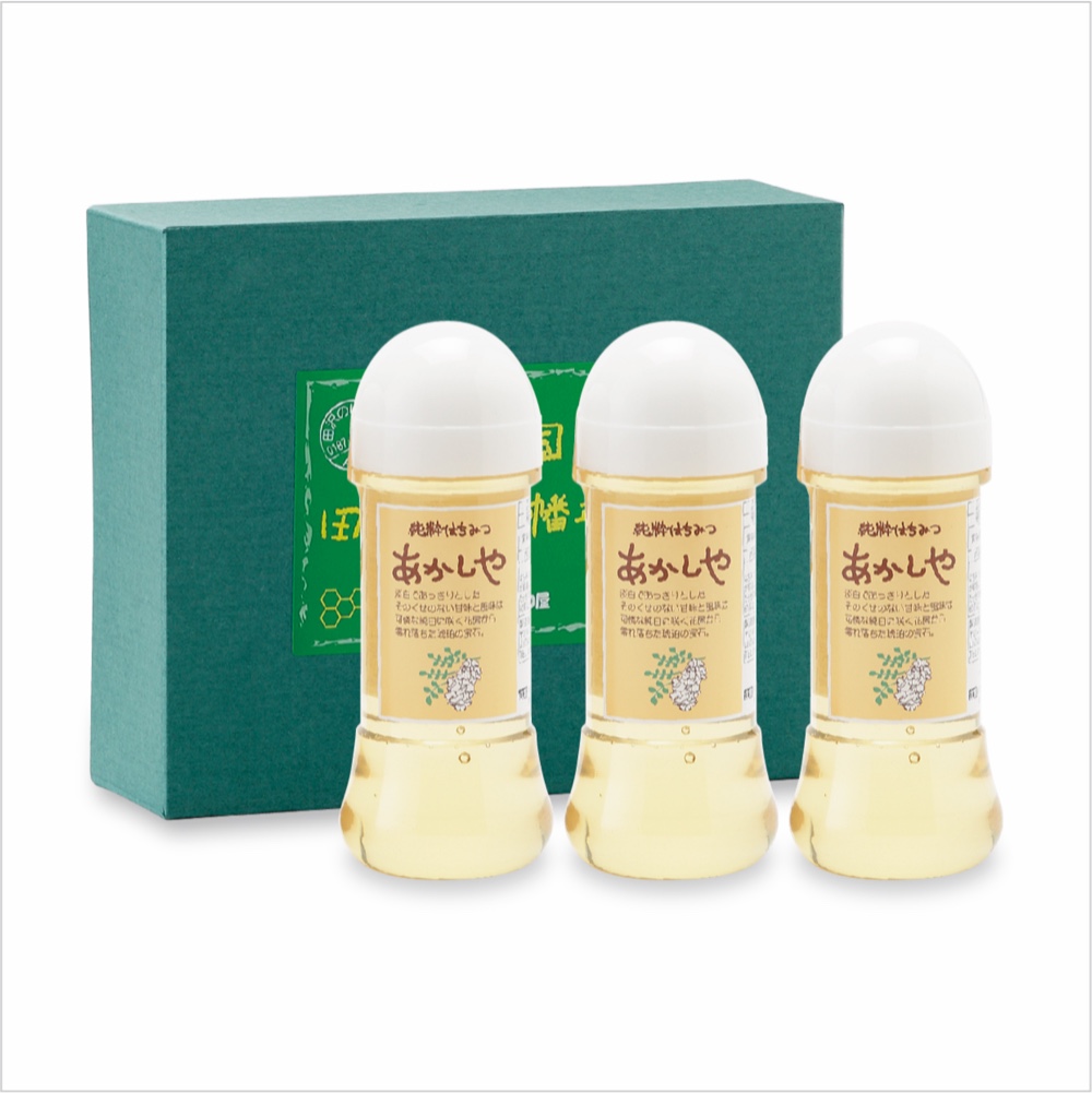 【内祝い お誕生日 ギフト 贈り物 お中元 お歳暮 プレゼント】[1318]国産アカシヤはちみつ300g 3本セット