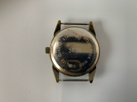 時計本体キット（３８３６・アンティークゴールドカラー） 2枚目の画像