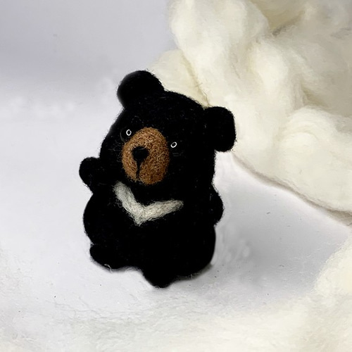 ダークミステリームーブラックベア】ウールフェルトオーナメント台湾