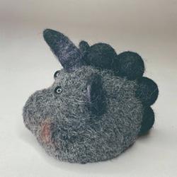 【獨角夢】毛線球羊毛氈擺飾  羊毛フェルトのユニコーン  Wool felt 第9張的照片