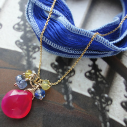 〔14kgf〕autumn berry necklace & wrap 1枚目の画像