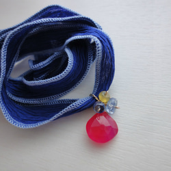〔14kgf〕autumn berry necklace & wrap 2枚目の画像