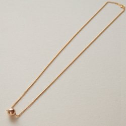 gold ball necklace / 45cm 2枚目の画像