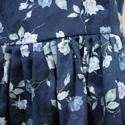 S size :　花柄ブルーワンピースドレス 3枚目の画像