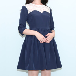 Blue Grosgrain Dress 1枚目の画像