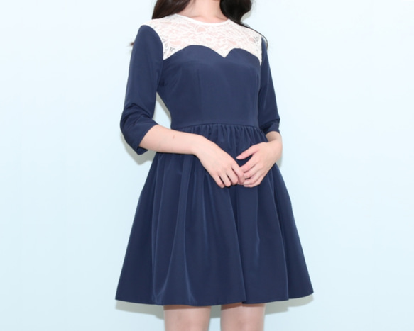 Blue Grosgrain Dress 1枚目の画像