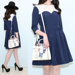 Blue Grosgrain Dress 4枚目の画像