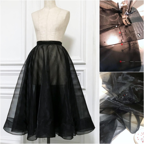 [OrderItem] 透明紗洋裝裙 第4張的照片