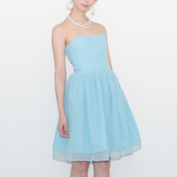 淺藍色雪紡連衣裙 第1張的照片