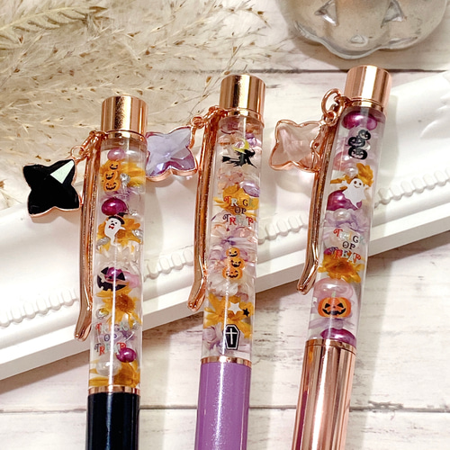 ハーバリウムボールペン♡作品一覧♡ 送料無料☆1500円】オーダー製作☆ハーバリウム ボールペン☆1本