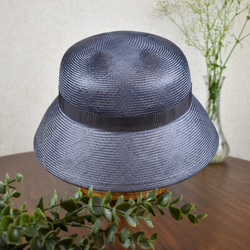 《送料無料》 胡蝶の マフィン クロシェ レトロ な形の 帽子 夏帽子 titimpuipui 3枚目の画像