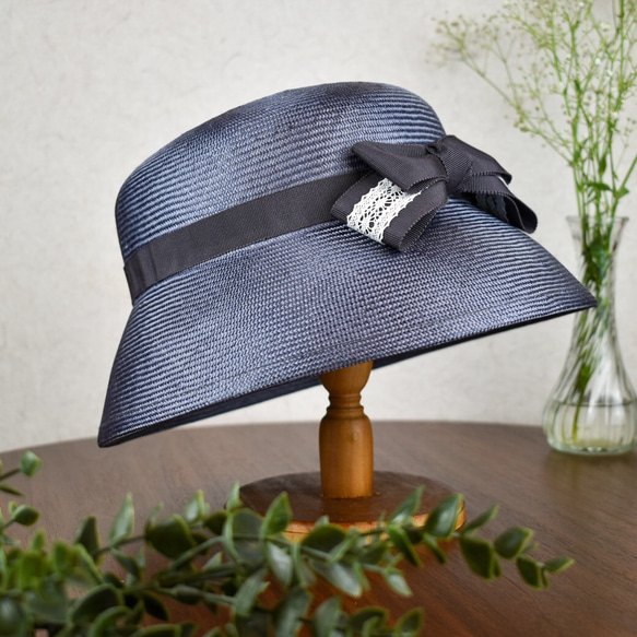 《送料無料》 胡蝶の マフィン クロシェ レトロ な形の 帽子 夏帽子 titimpuipui 4枚目の画像