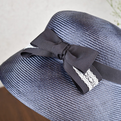 《送料無料》 胡蝶の マフィン クロシェ レトロ な形の 帽子 夏帽子 titimpuipui 9枚目の画像